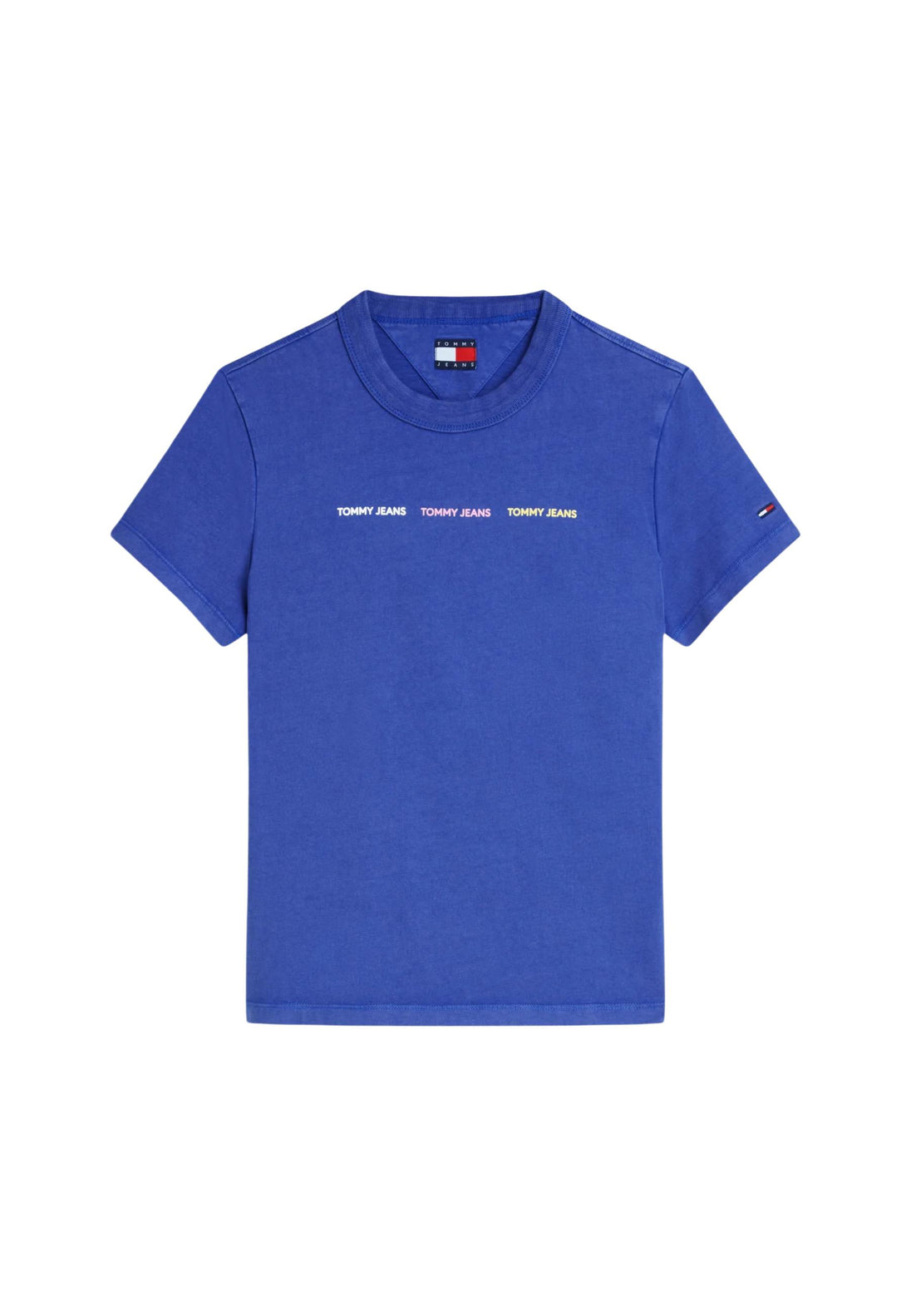 T-shirt Tommy Hilfiger Jeans couleur bleu — vue 5