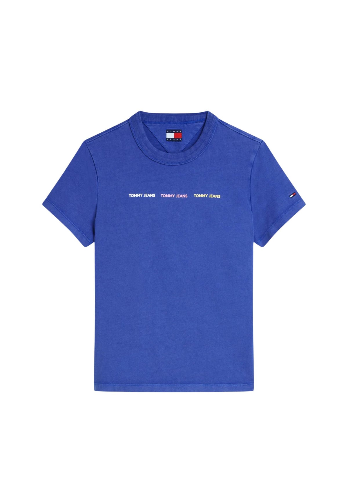 T-shirt Tommy Hilfiger Jeans couleur bleu — vue 5
