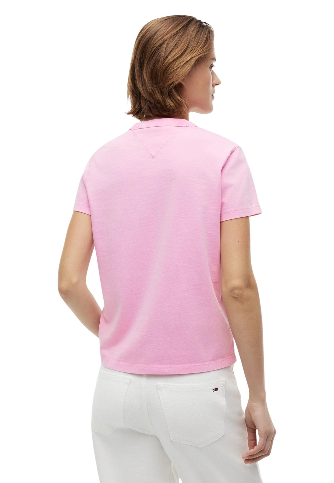 T-shirt Tommy Hilfiger Jeans couleur rose — vue 3