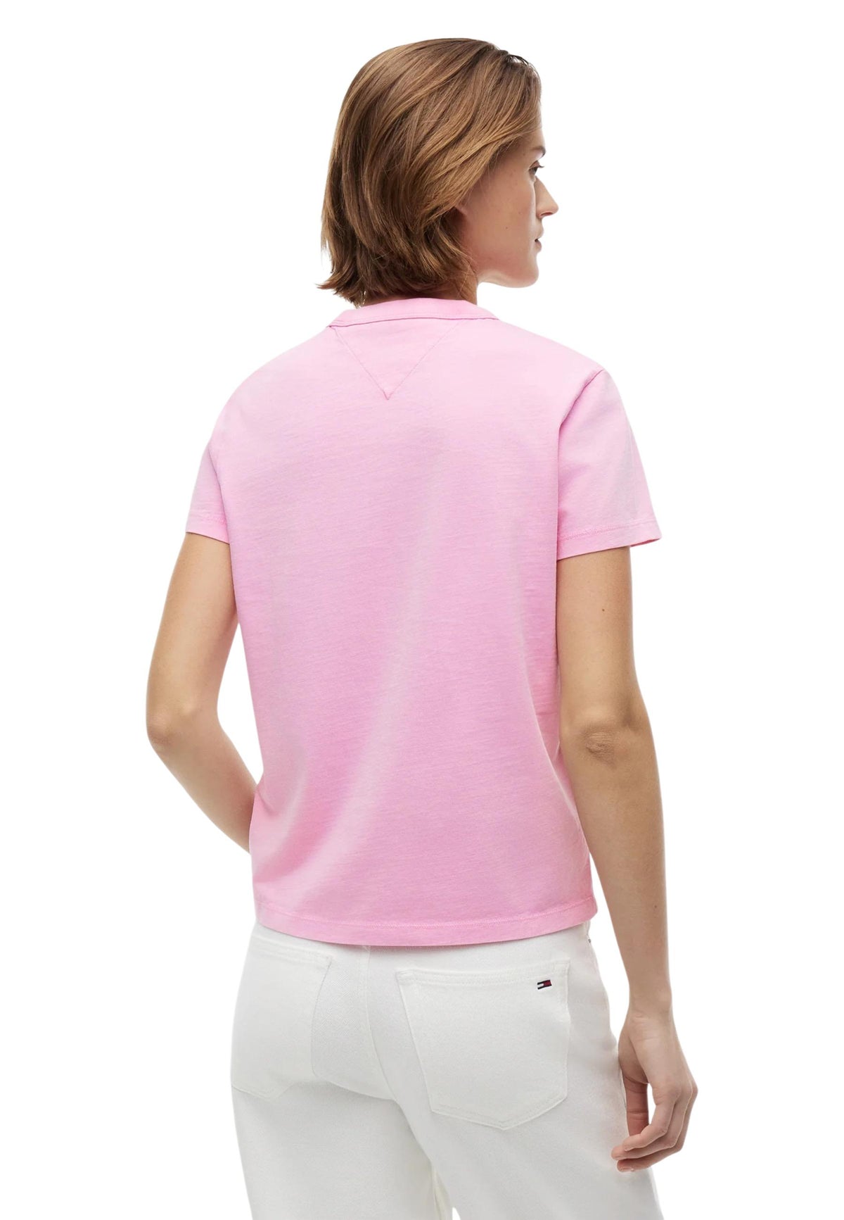 T-shirt Tommy Hilfiger Jeans couleur rose — vue 3