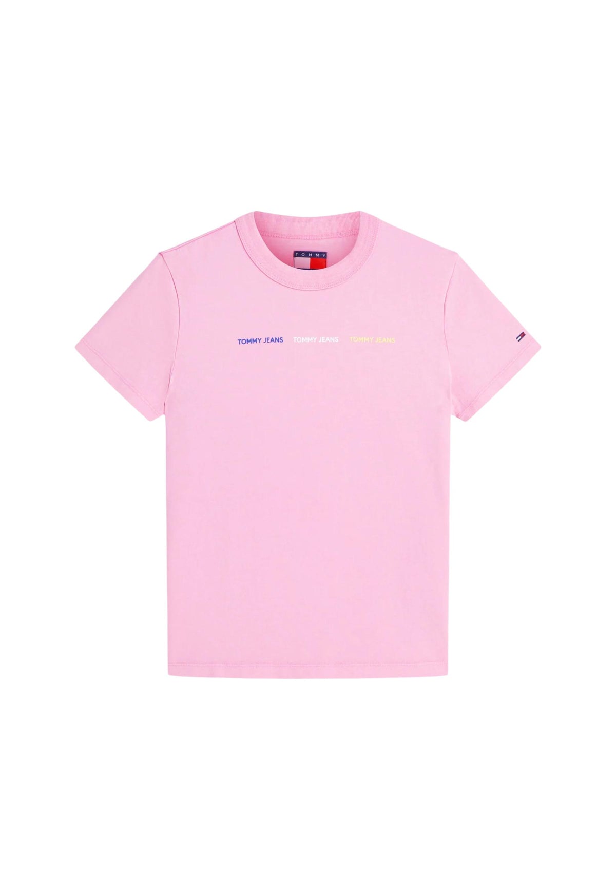 T-shirt Tommy Hilfiger Jeans couleur rose — vue 5
