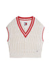 Gilet Tommy Hilfiger Jeans couleur blanc — vue 5