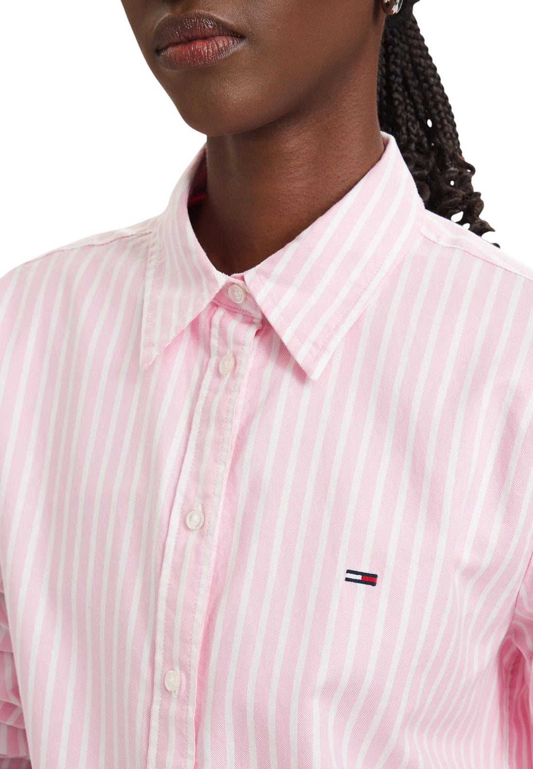 Chemise Tommy Hilfiger Jeans couleur rose — vue 4