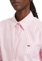 Chemise Tommy Hilfiger Jeans couleur rose — vue 4