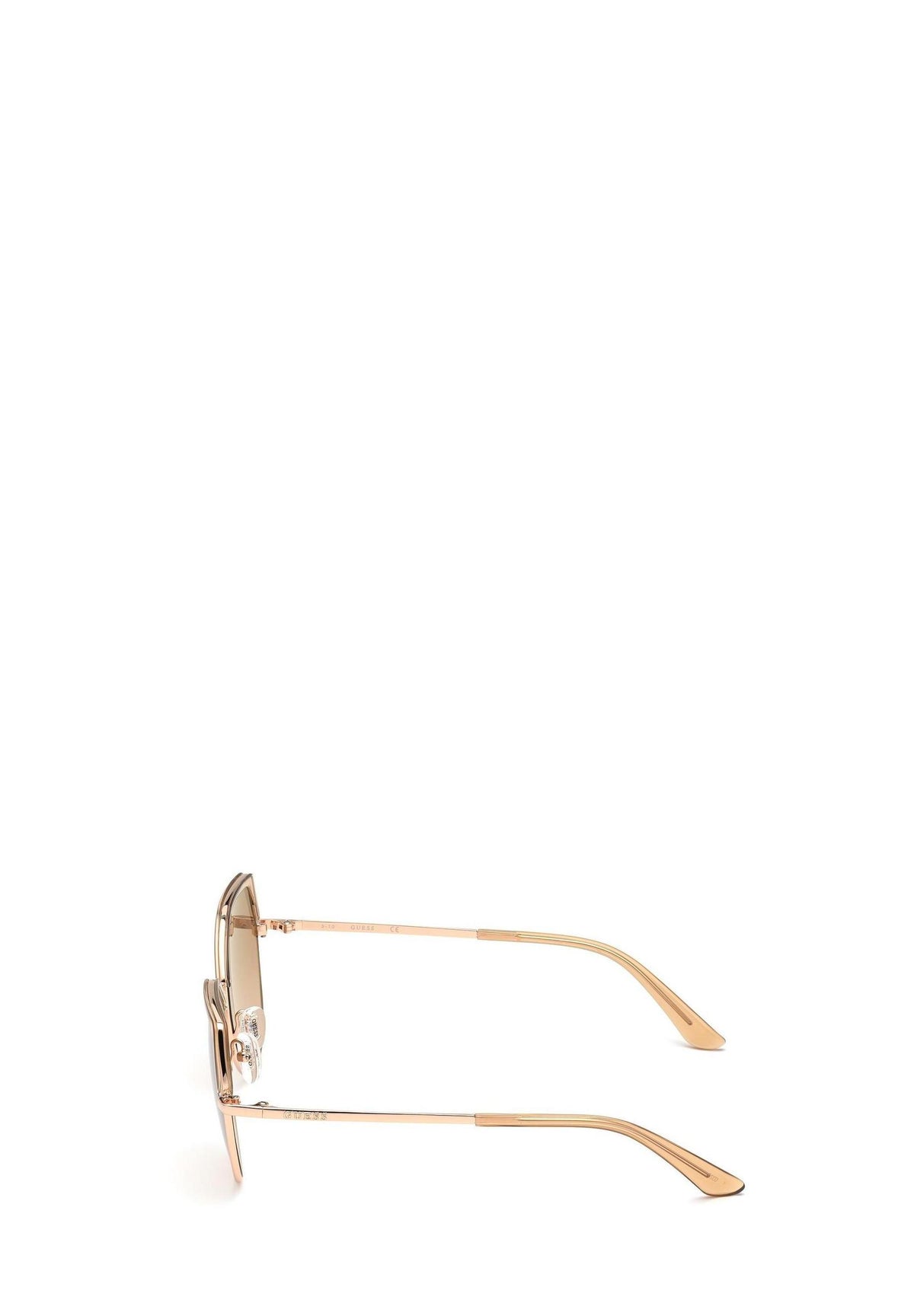 Lunettes de soleil Guess couleur beige — vue 3