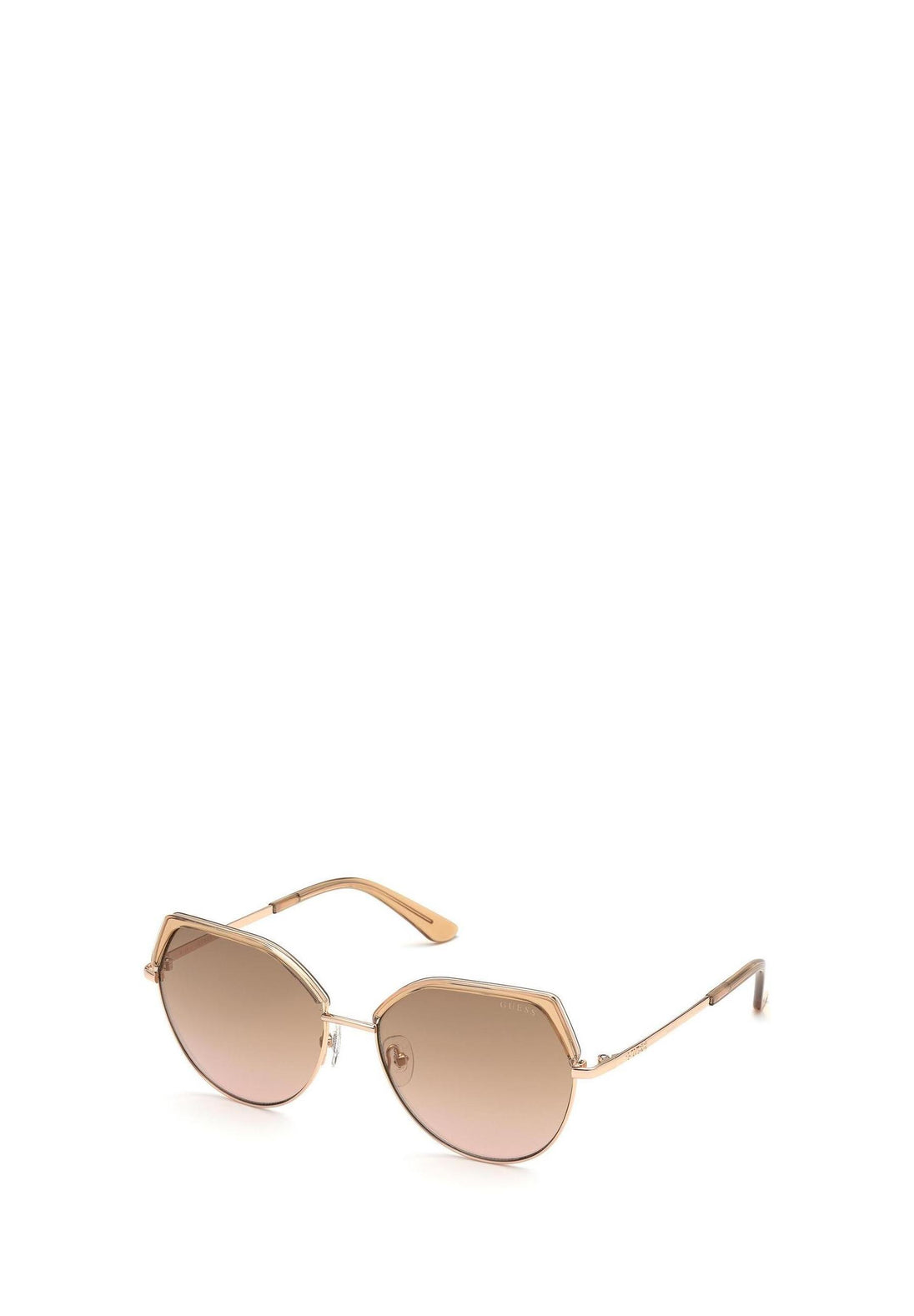 Lunettes de soleil Guess couleur beige — vue 2