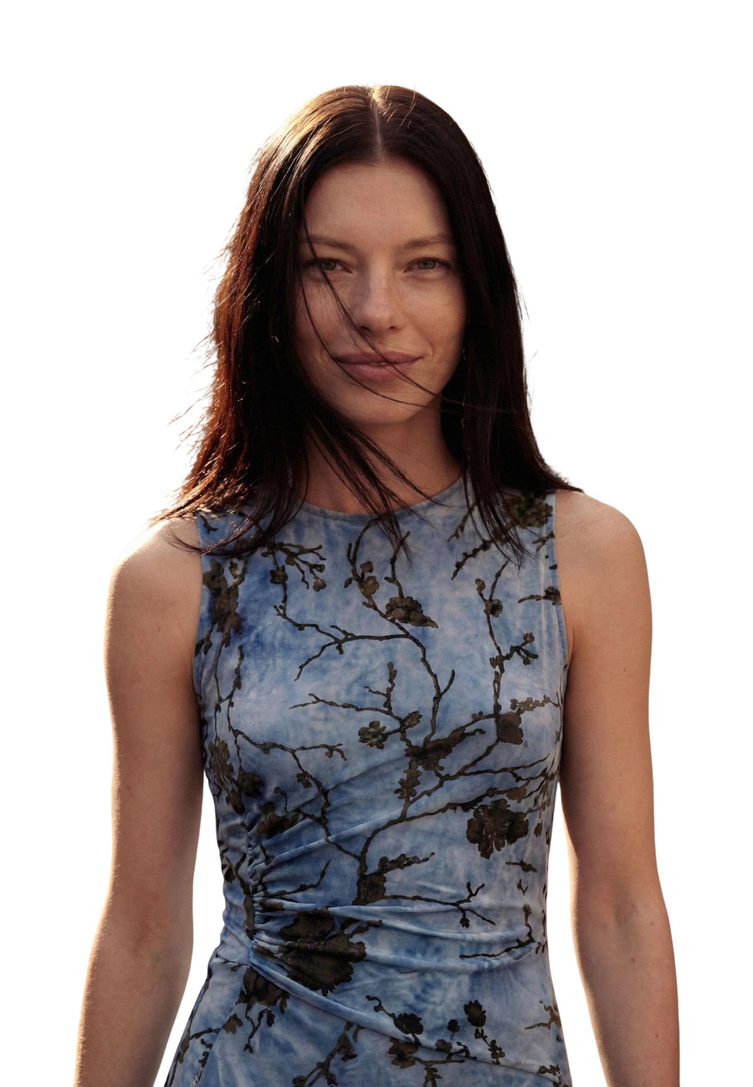 Robe Desigual couleur bleu azur — vue 4