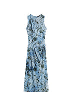 Robe Desigual couleur bleu azur — vue 2