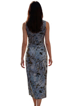 Robe Desigual couleur bleu azur — vue 5