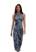 Robe Desigual couleur bleu azur — vue 3