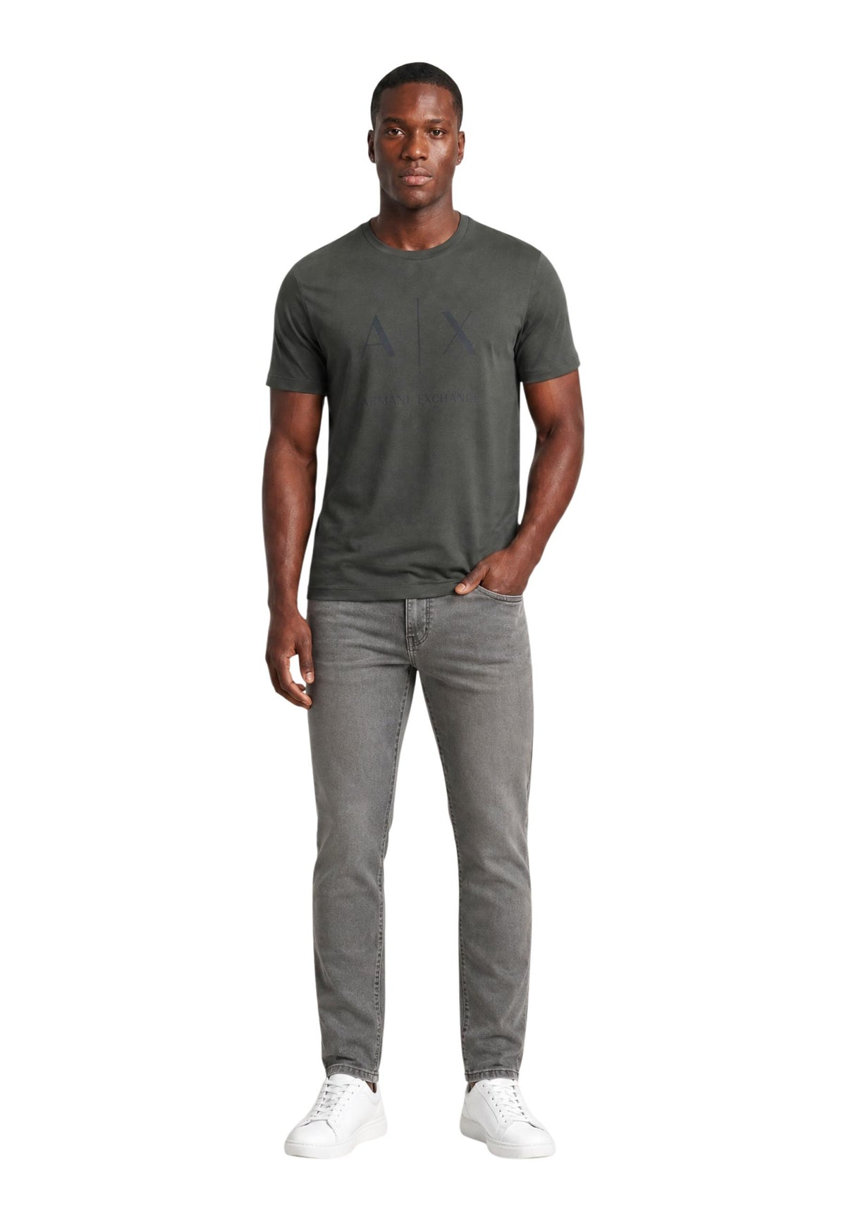 Jean Armani Exchange couleur beige — vue 2