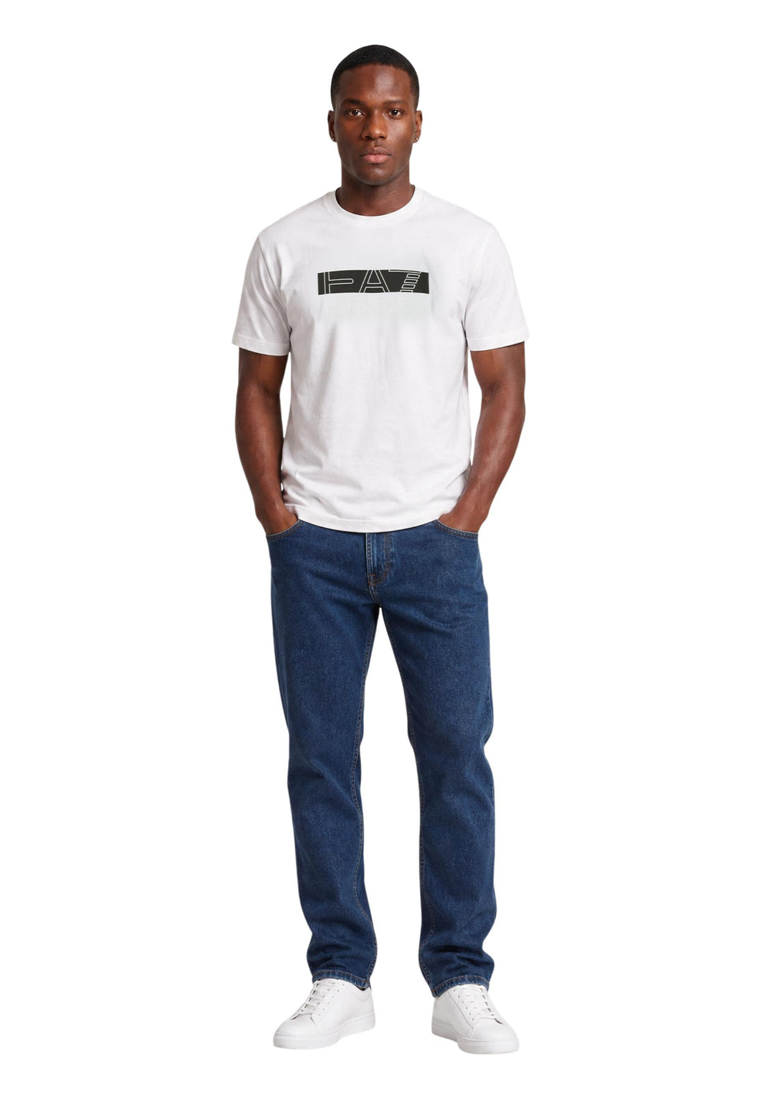 T-shirt Ea7 couleur blanc — vue 2
