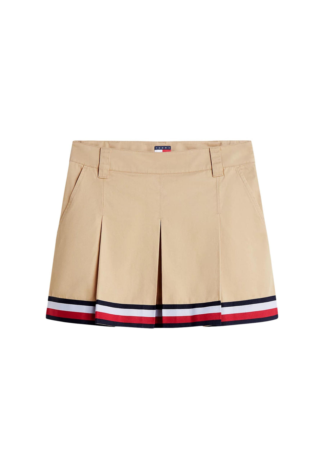 Jupe Tommy Hilfiger Jeans couleur beige — vue 2