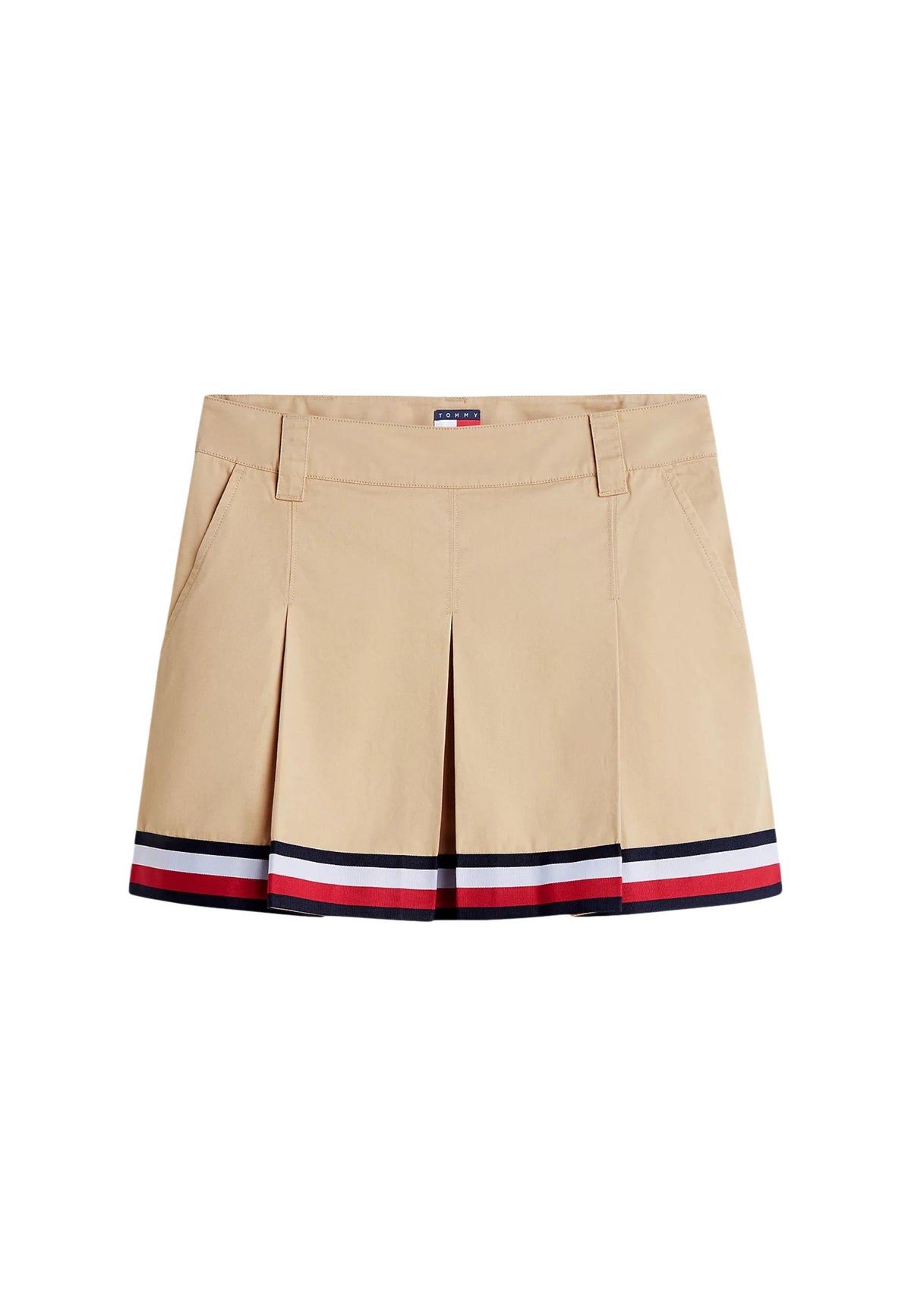 Jupe Tommy Hilfiger Jeans couleur beige — vue 2