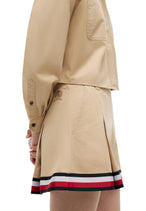 Jupe Tommy Hilfiger Jeans couleur beige — vue 3