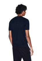 T-shirt Armani Exchange couleur bleu — vue 2