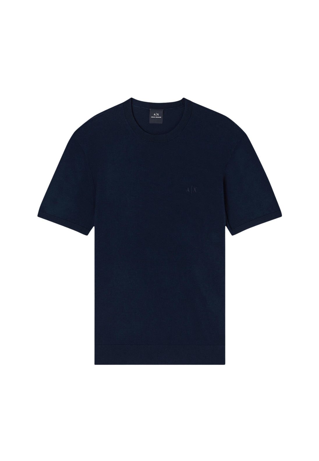 T-shirt Armani Exchange couleur bleu — vue 4