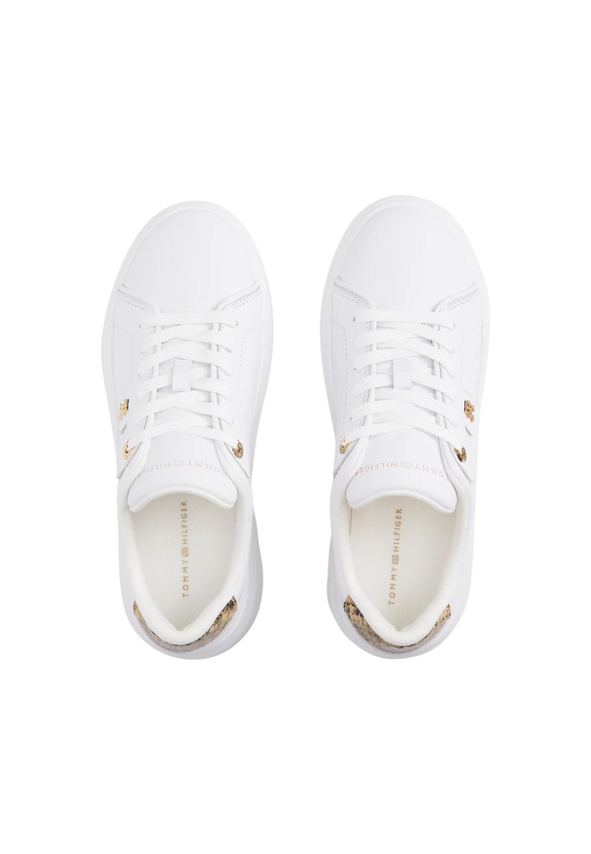 Baskets Tommy Hilfiger couleur blanc — vue 3