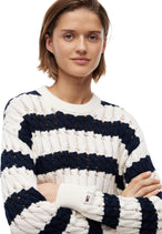 Pull Tommy Hilfiger Jeans couleur bleu — vue 3