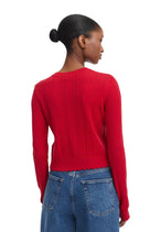 Pull Tommy Hilfiger Jeans couleur rouge — vue 2