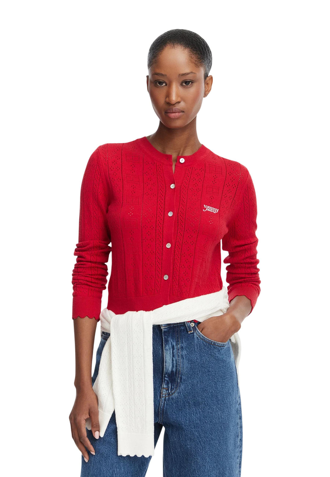 Pull Tommy Hilfiger Jeans couleur rouge