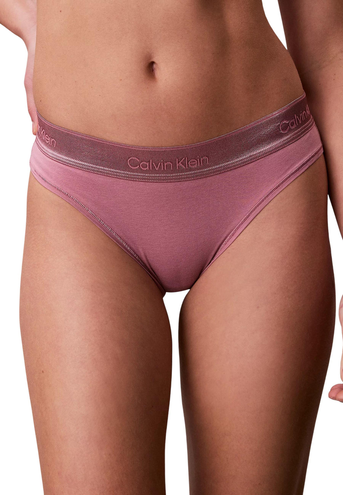Maillot de bain Calvin Klein Jeans couleur lilas — vue 4