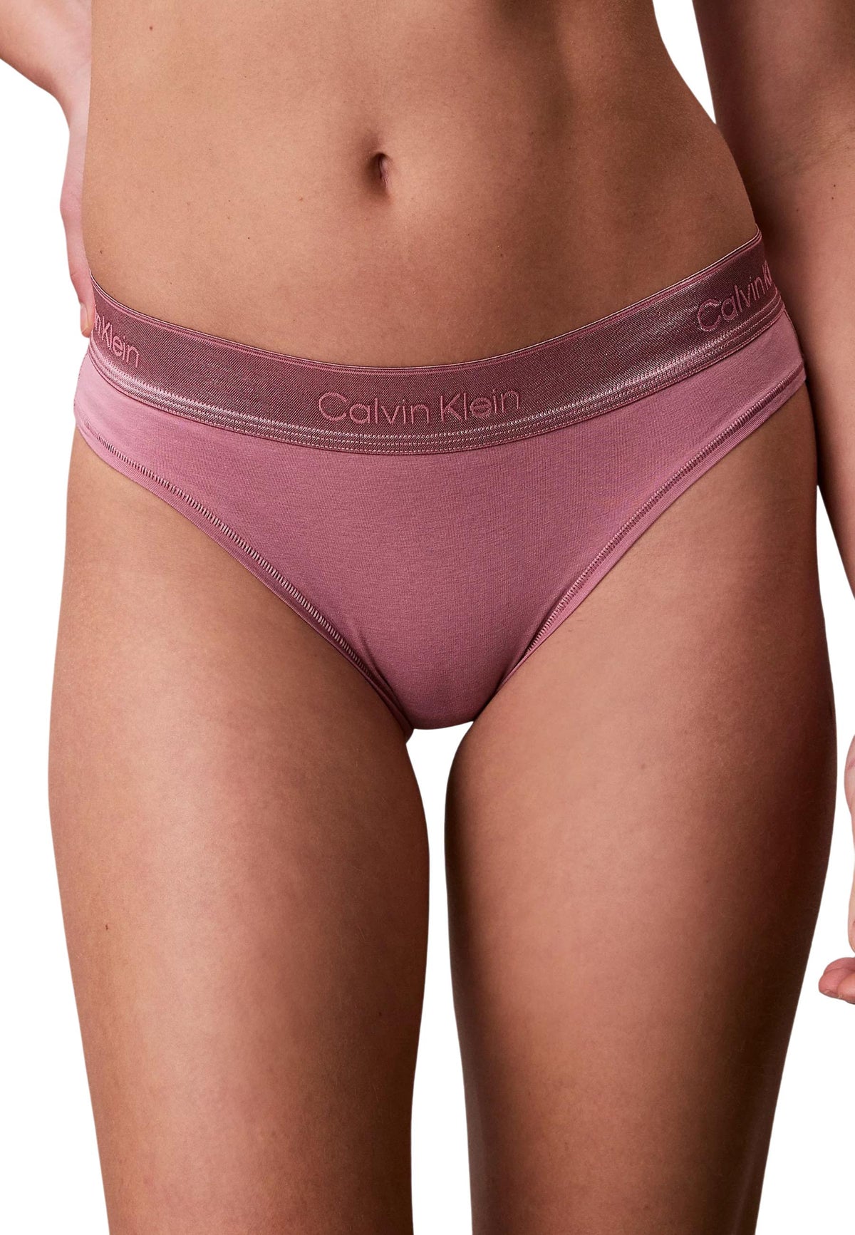 Maillot de bain Calvin Klein Jeans couleur lilas — vue 4