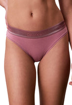 Maillot de bain Calvin Klein Jeans couleur lilas — vue 4