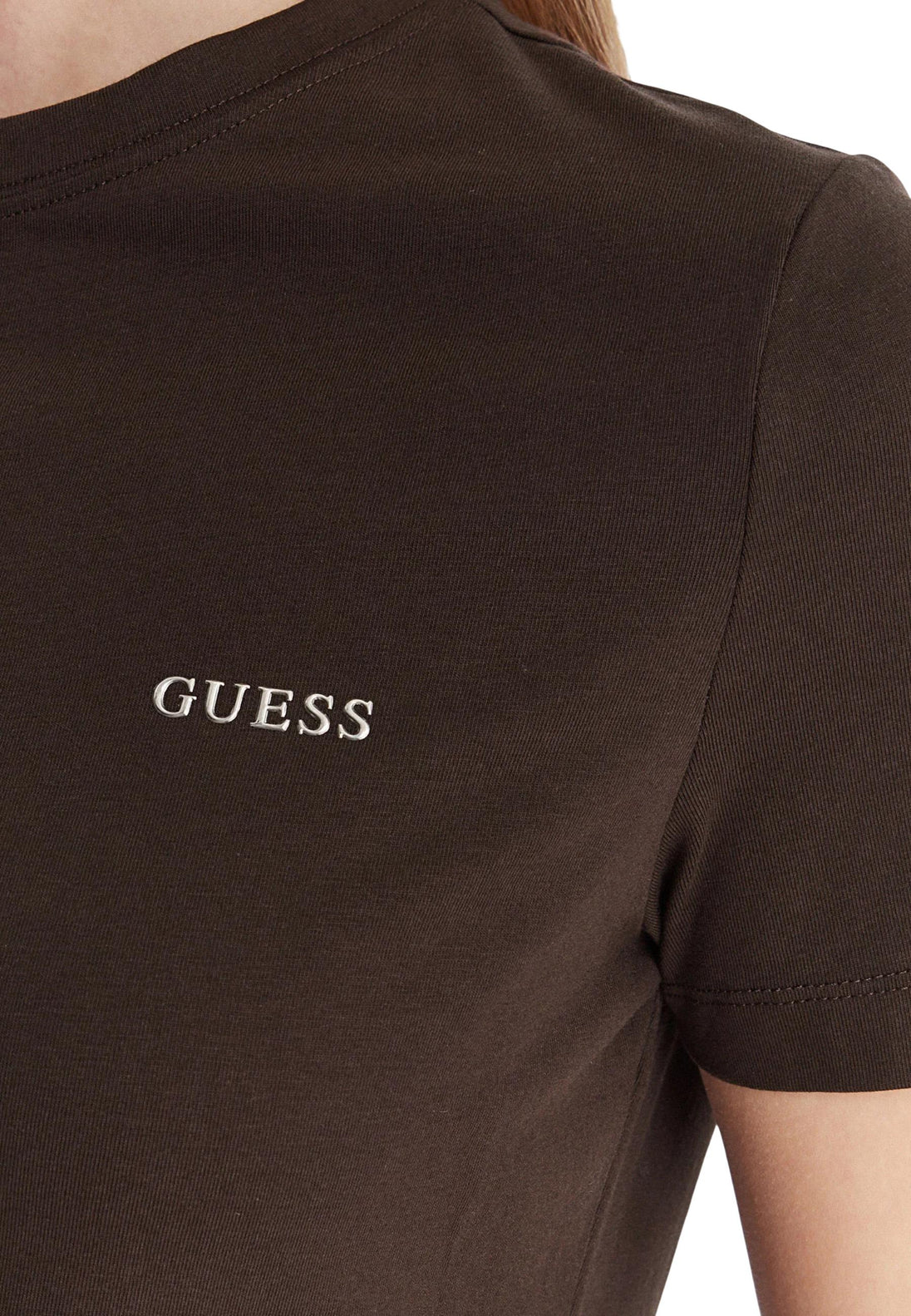 T-shirt Guess Active couleur marron — vue 4