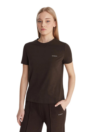 T-shirt Guess Active couleur marron
