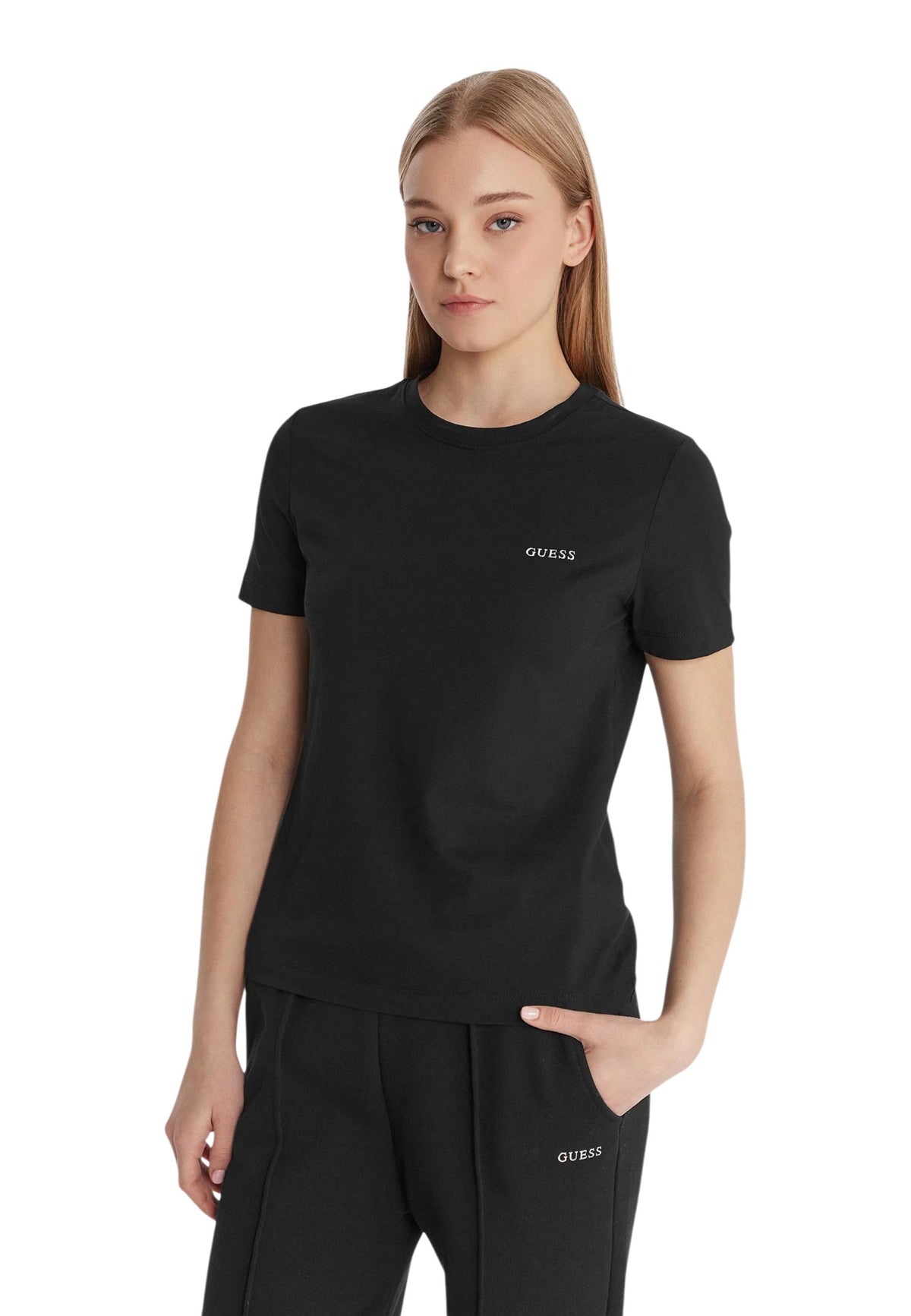 T-shirt Guess Active couleur noir