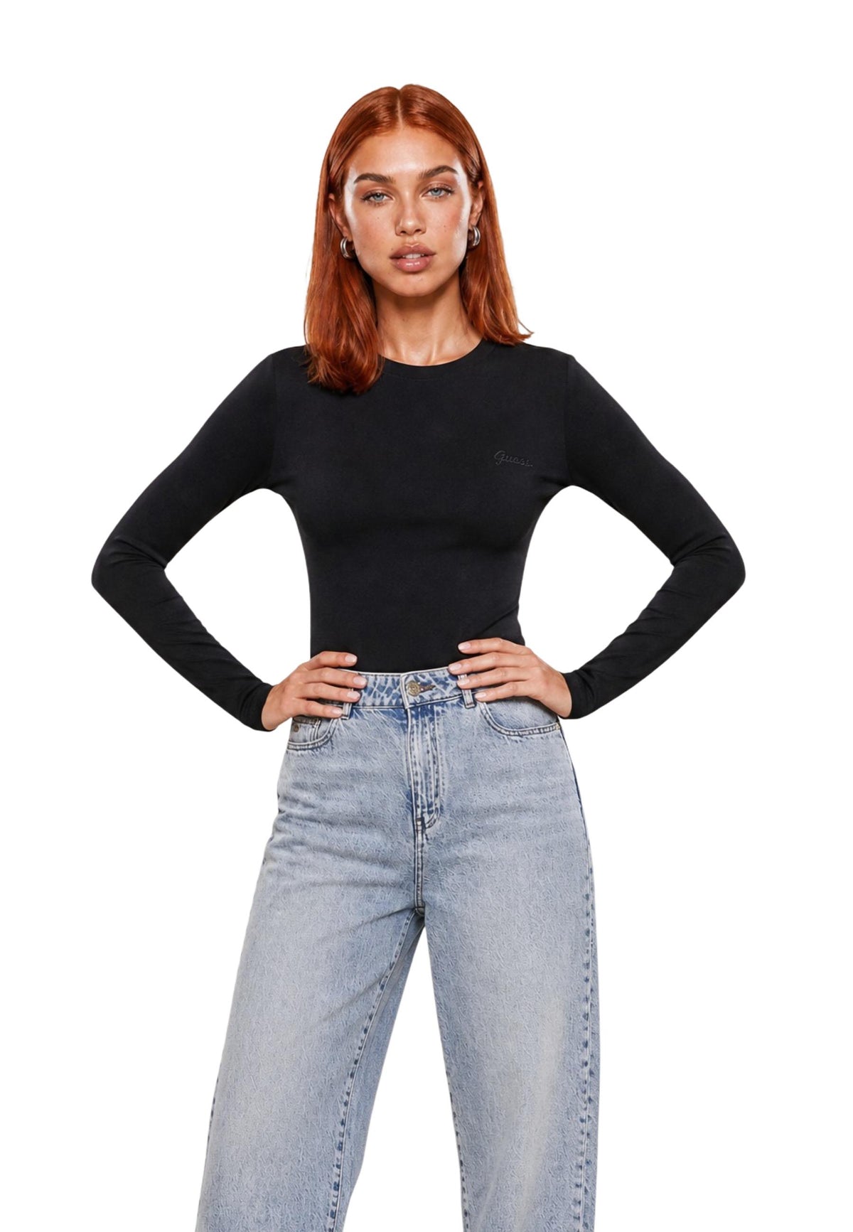 T-shirt Guess Active couleur noir