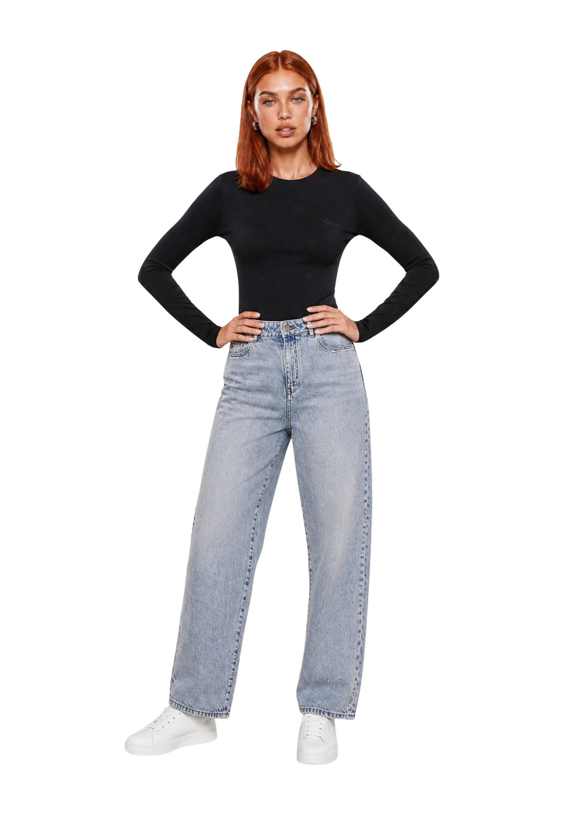T-shirt Guess Active couleur noir — vue 4