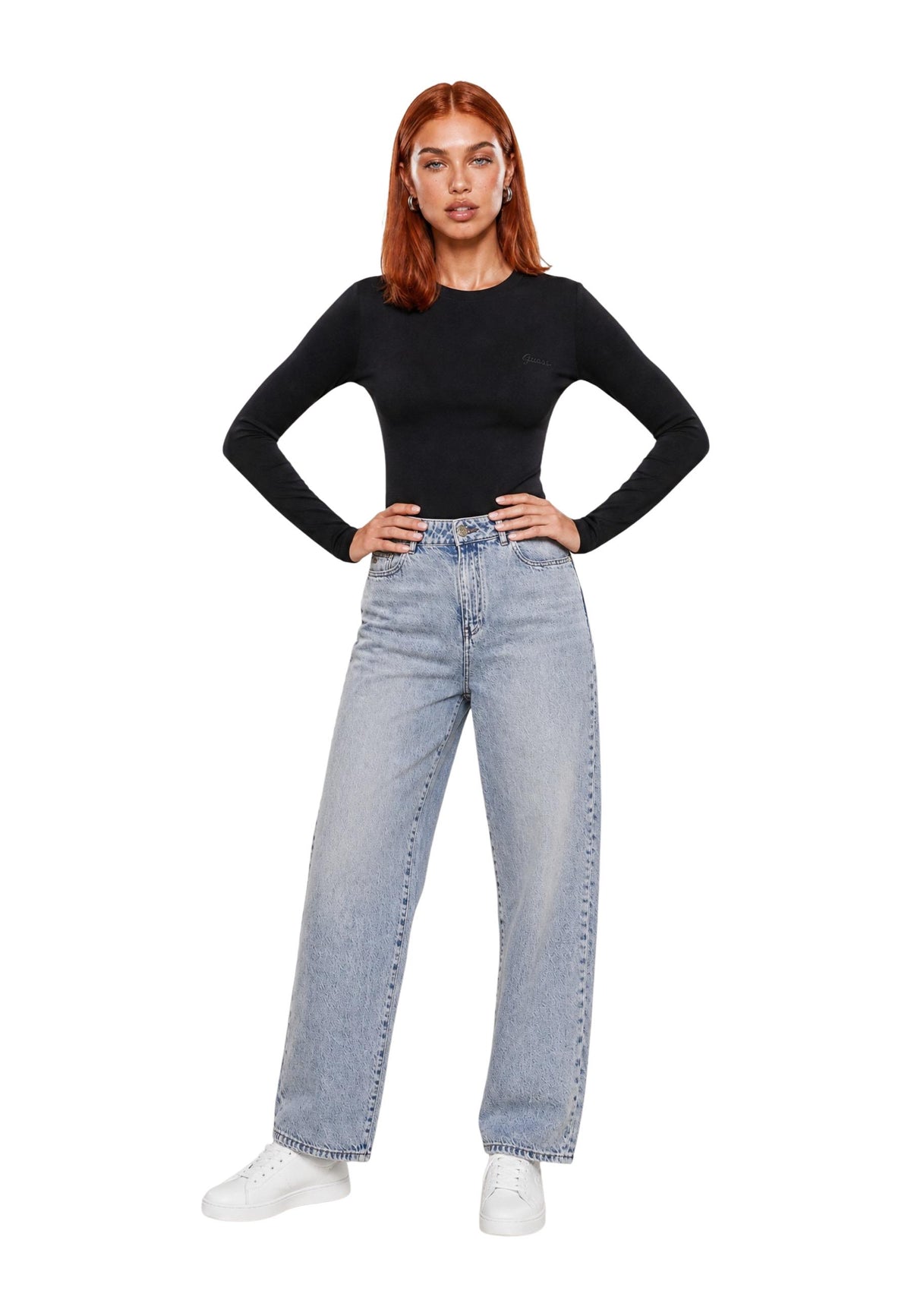 T-shirt Guess Active couleur noir — vue 4