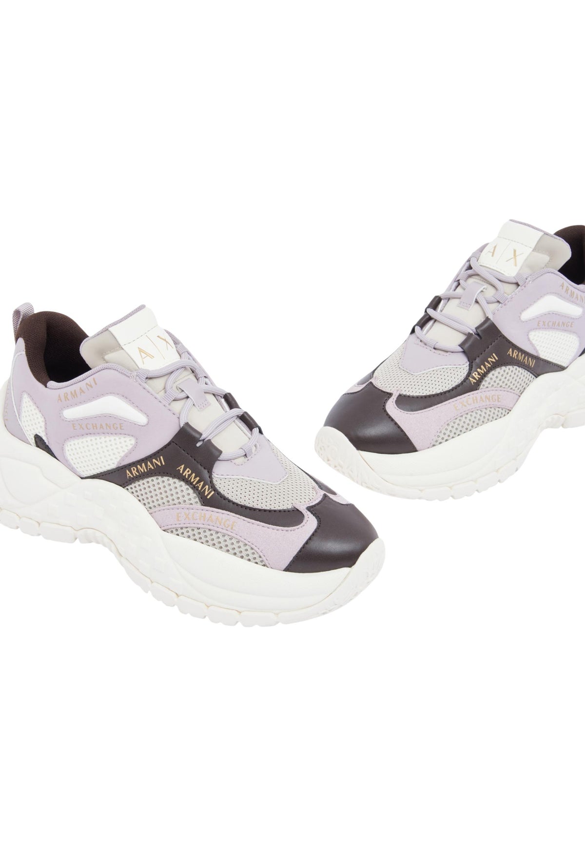 Baskets Armani Exchange couleur lilas