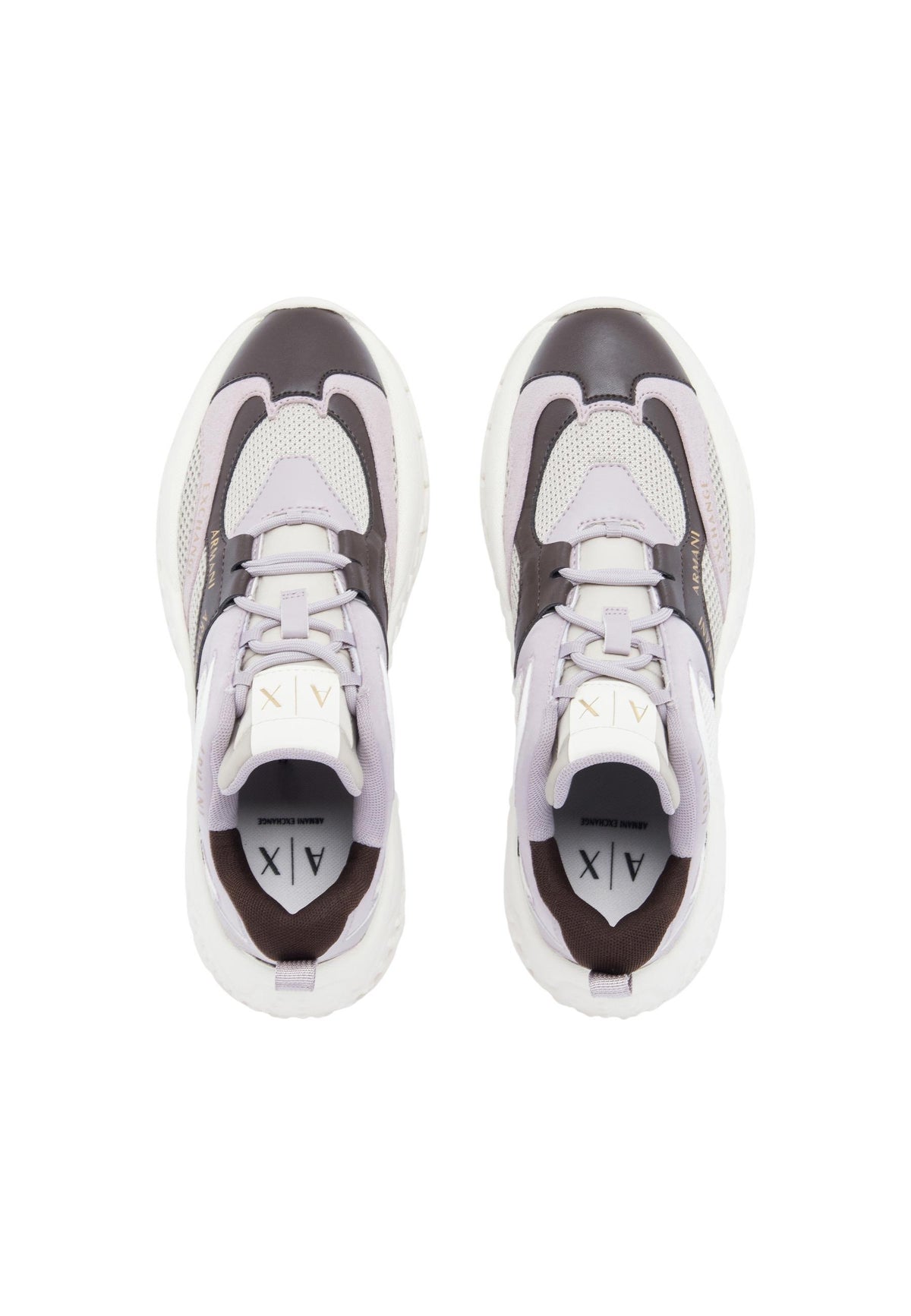Baskets Armani Exchange couleur lilas — vue 2