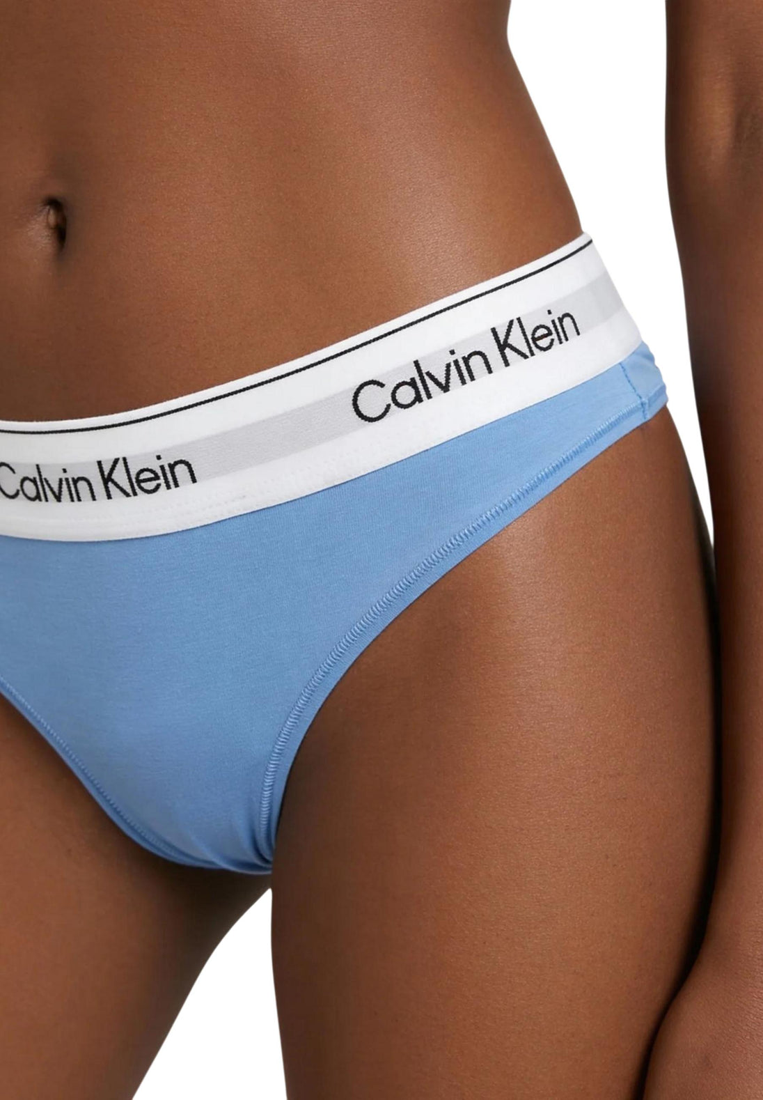 Lingerie Calvin Klein Underwear couleur bleu azur — vue 2
