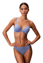 Lingerie Calvin Klein Underwear couleur bleu azur — vue 2