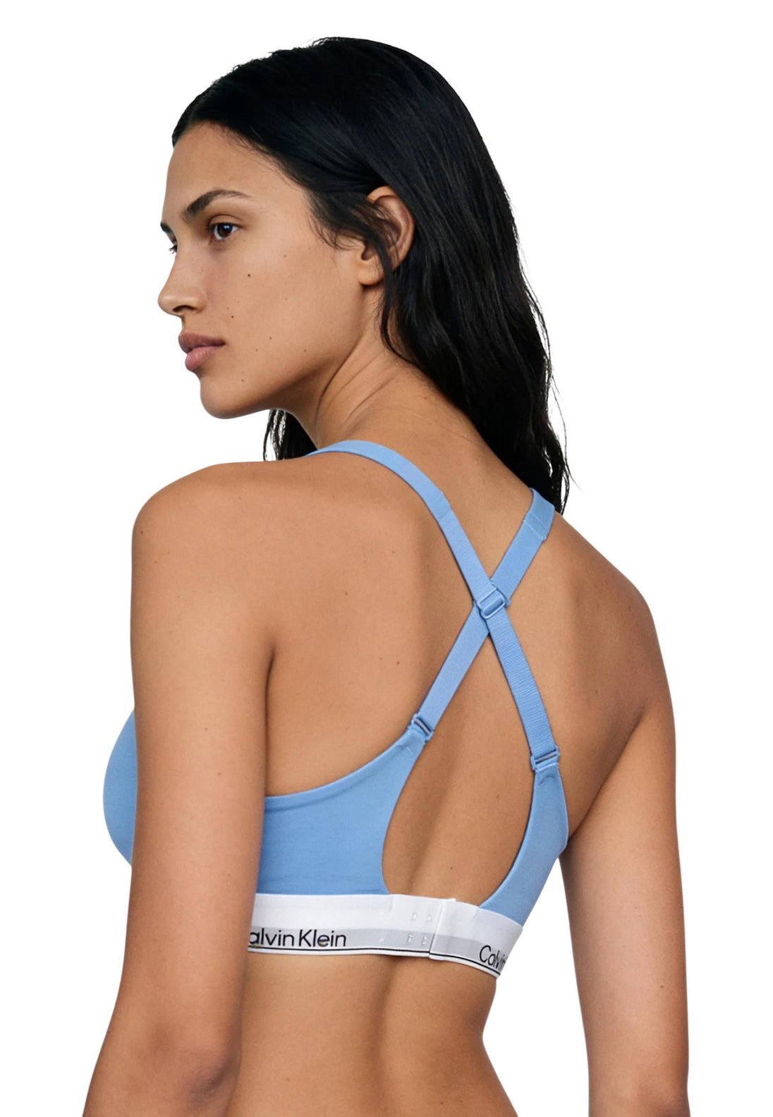 Lingerie Calvin Klein Underwear couleur bleu azur — vue 3