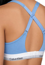 Lingerie Calvin Klein Underwear couleur bleu azur — vue 4