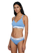 Lingerie Calvin Klein Underwear couleur bleu azur — vue 2