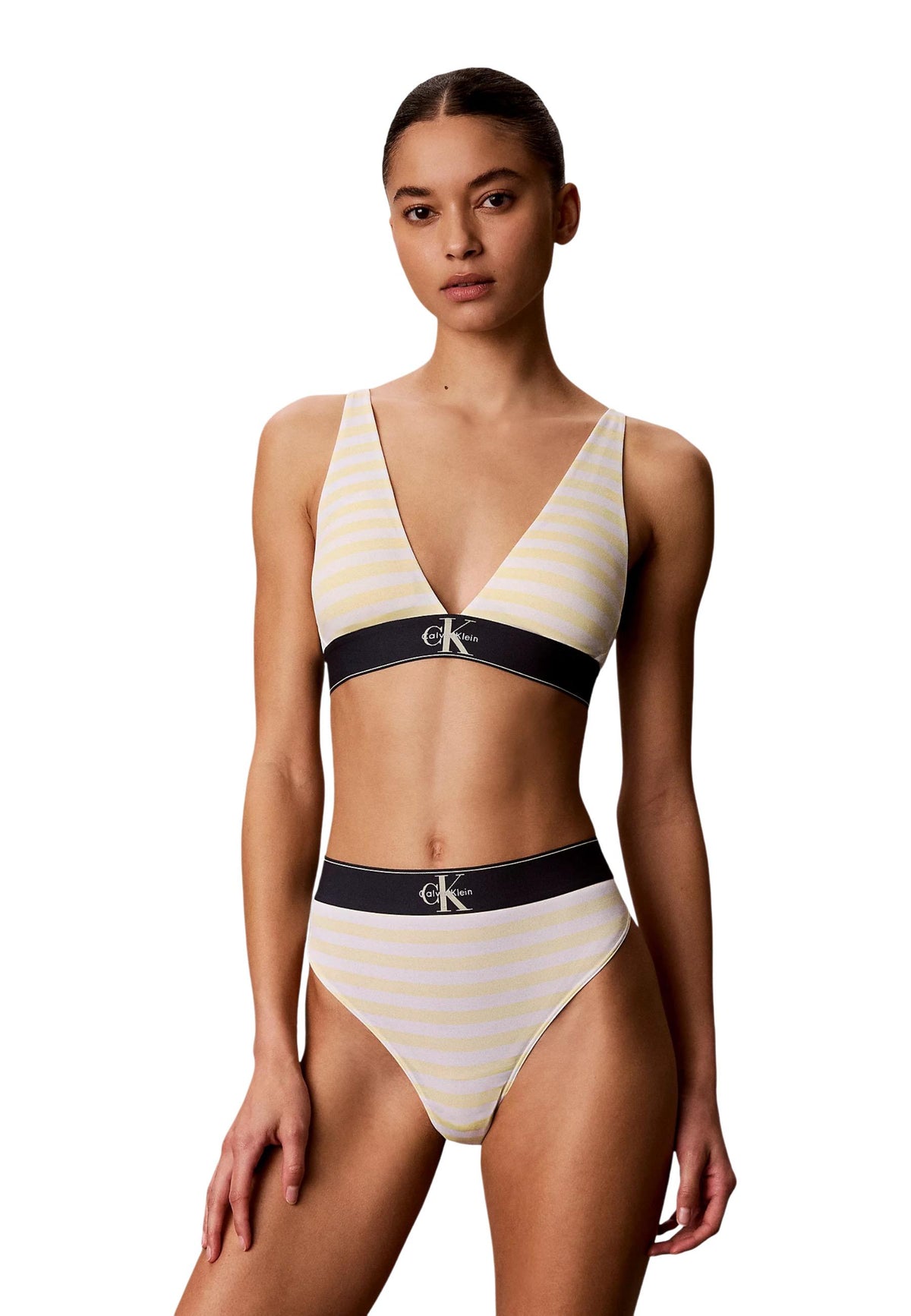 Lingerie Calvin Klein Underwear couleur beige — vue 4