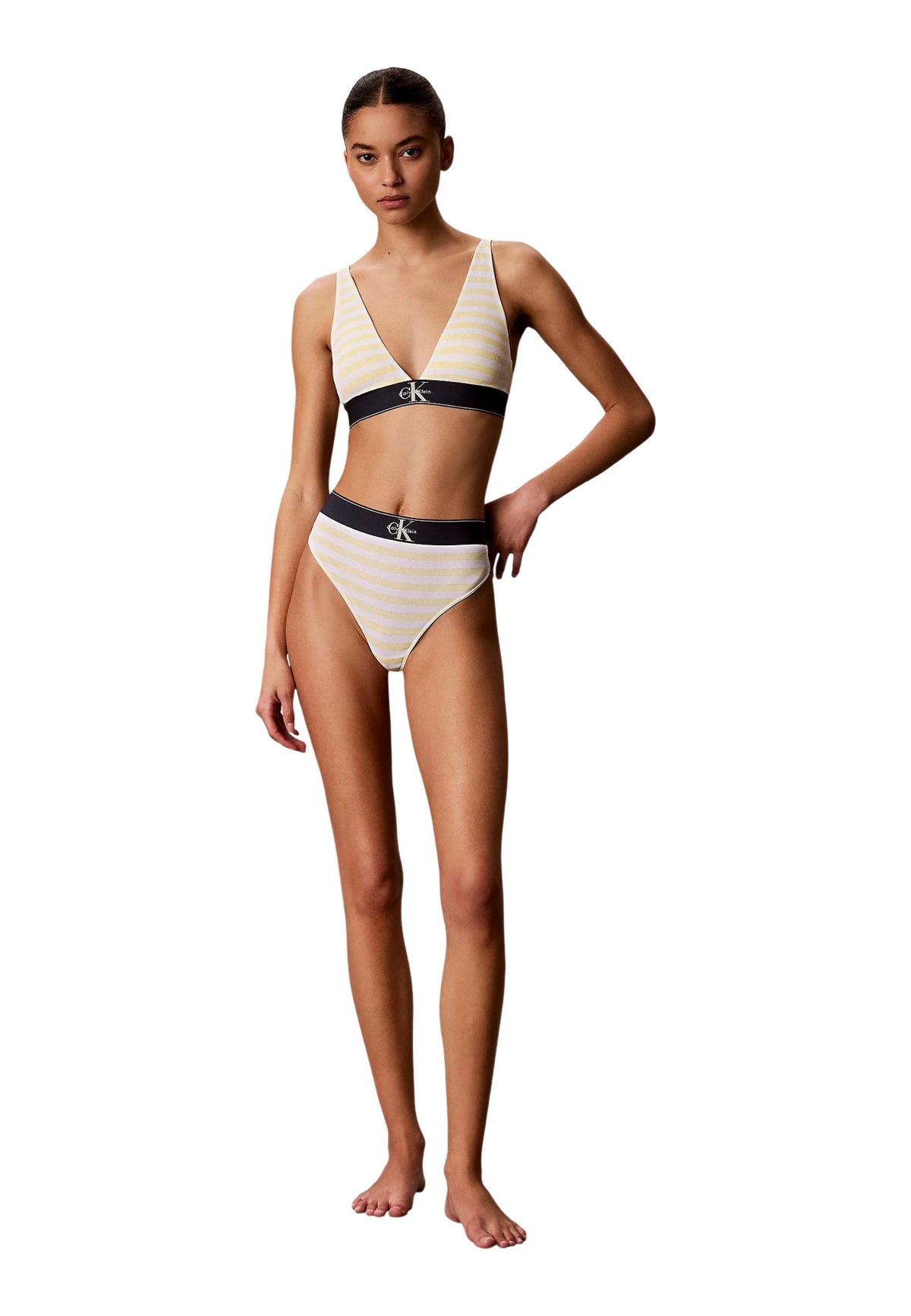 Lingerie Calvin Klein Underwear couleur beige — vue 5