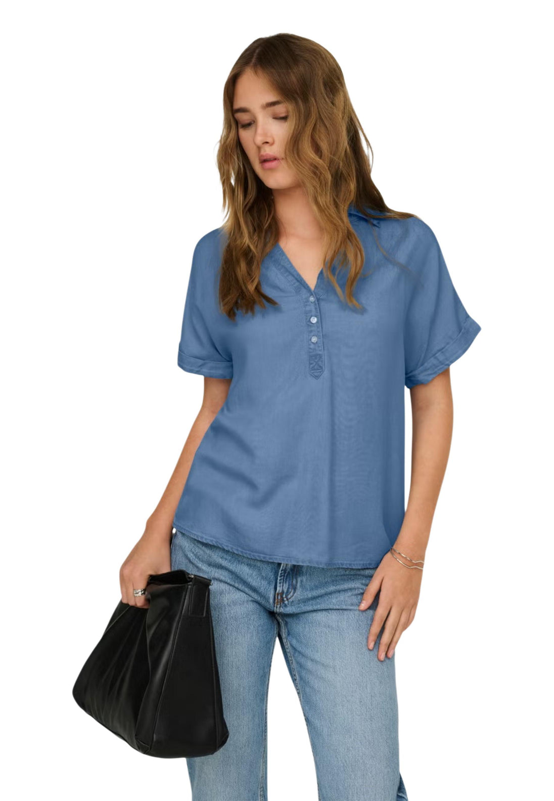 Blouse Only couleur bleu