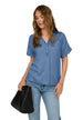 Blouse Only couleur bleu