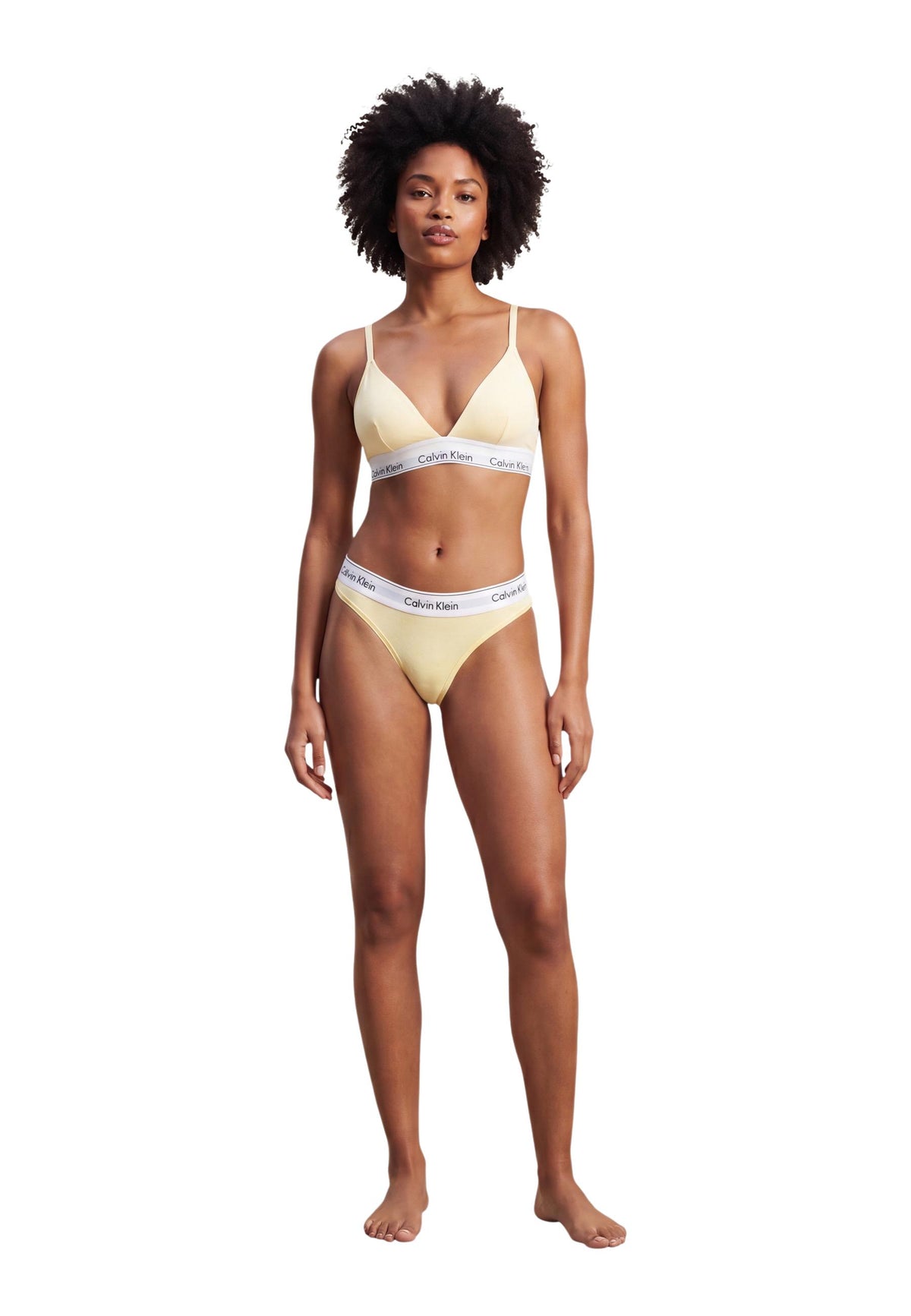 Lingerie Calvin Klein Underwear couleur beige — vue 4