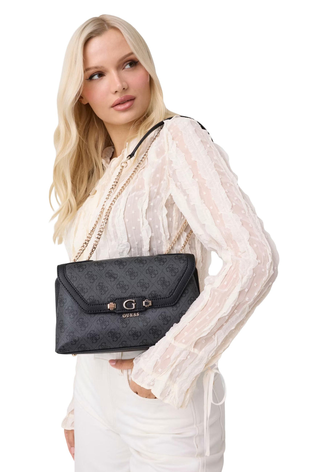 Sac Guess couleur gris — vue 2