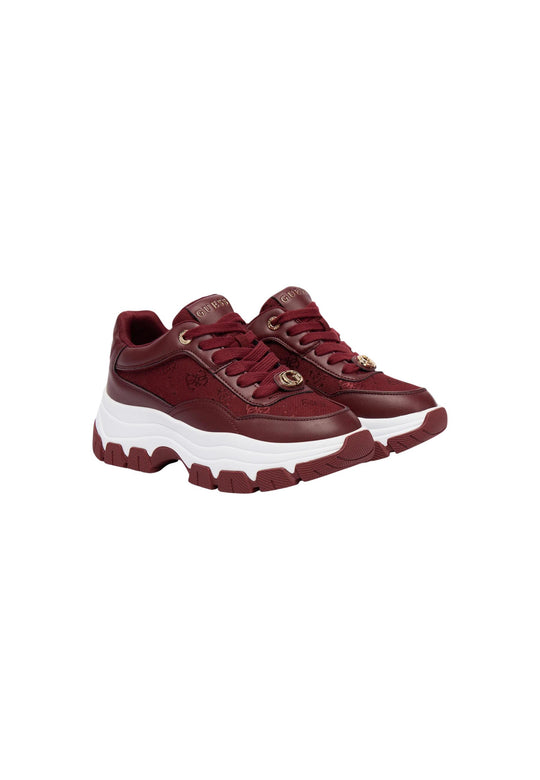 Baskets Guess couleur bordeaux — vue 2