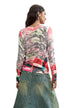 Pull Desigual couleur rouge — vue 4