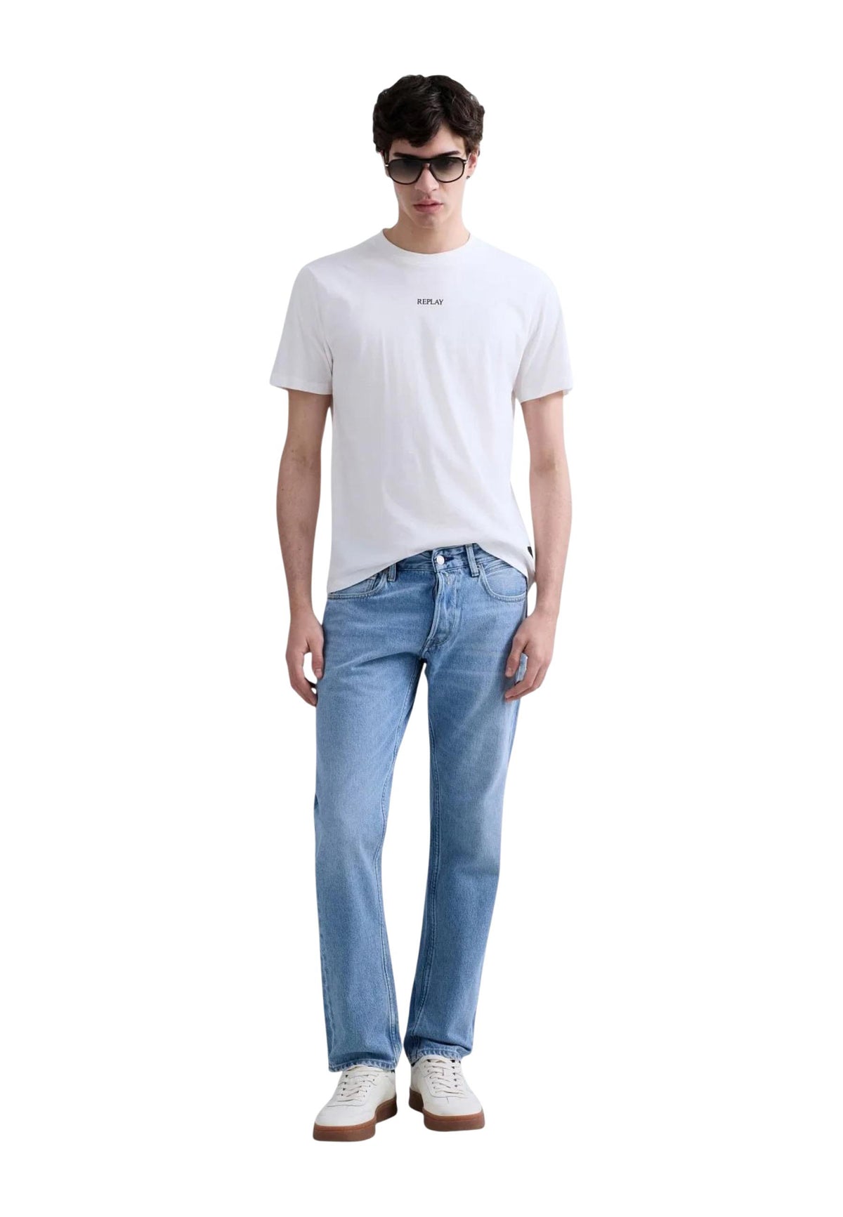 Jean Replay couleur bleu — vue 2